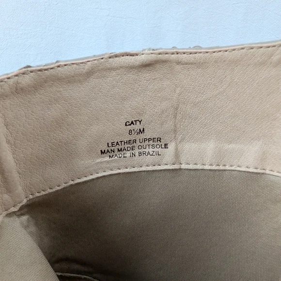 MATISSE Caty Taupe Python Embossed Leather Western Pointed Toe Boots 8.5 - Picture 2 of 11